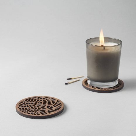 Tribal Pattern Coasters Wood Coasters Cell Patterns Generative Design
