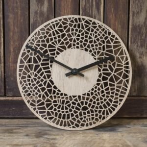 contemporary wood clock